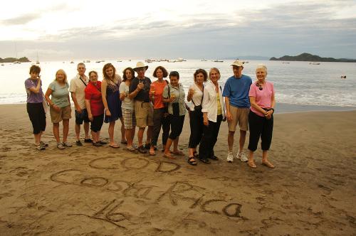 group of people on the beach