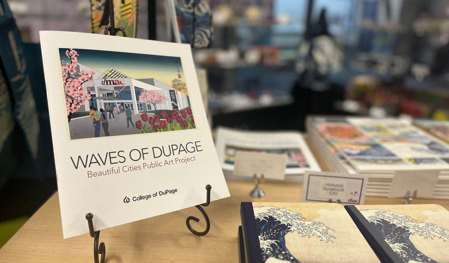 Waves of DuPage on display in the MAC gift shop.
