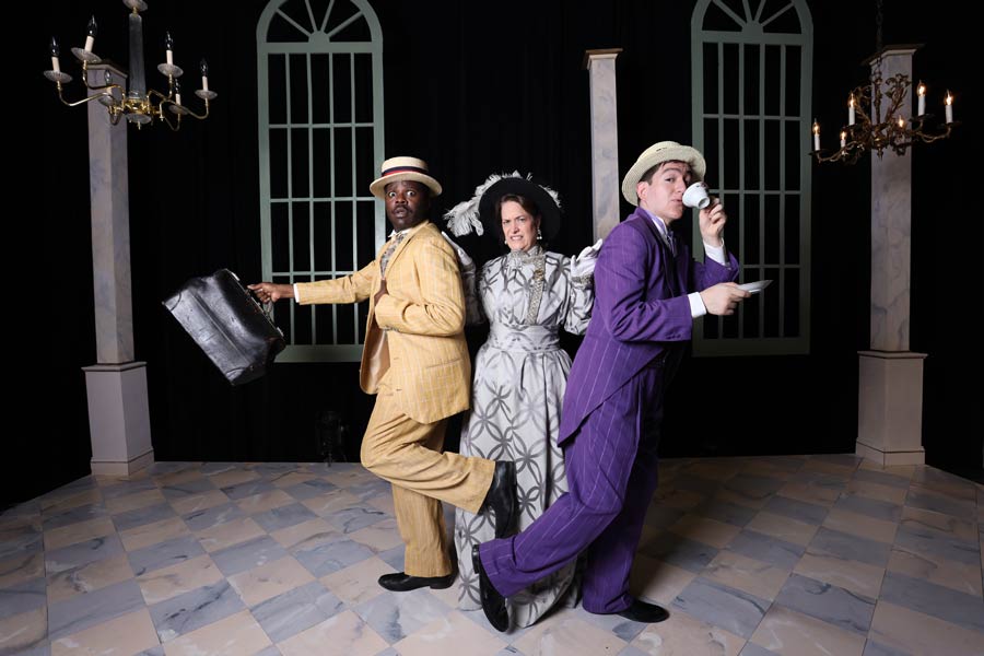 College Theater cast performing The Importance of Being Earnest.