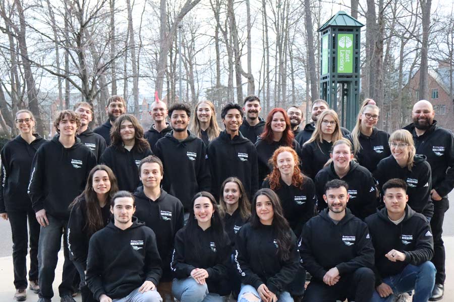 NCLC team at the competition in East Lansing.