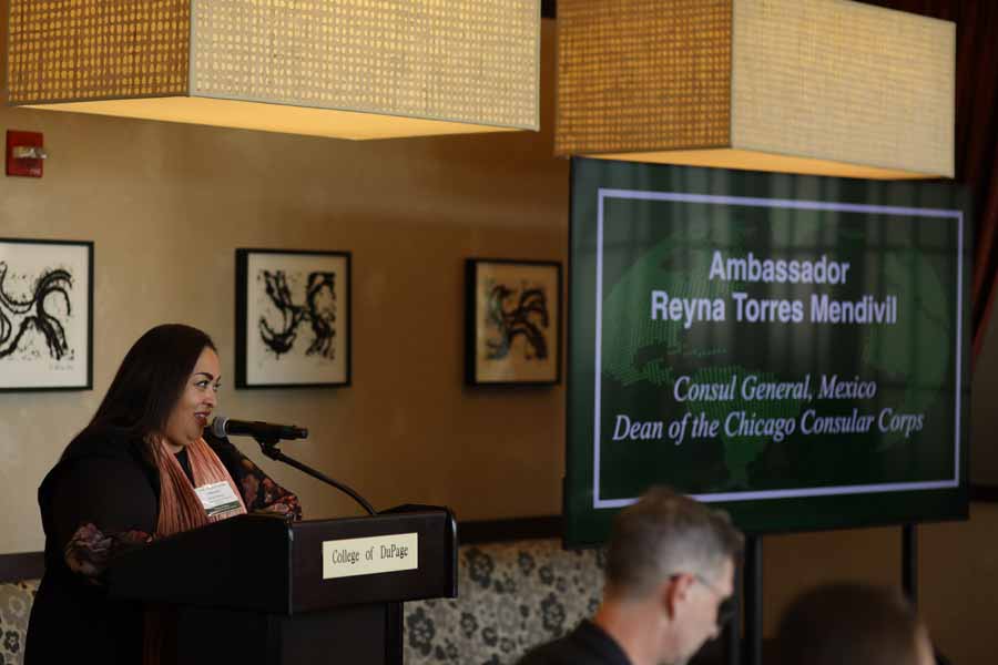 Reyna Torres Mendivil, dean of the Chicago Consular Corps and consul general of Mexico in Chicago